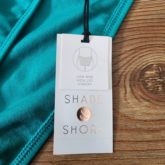 Shade & Shore Bikini Bottom Womens XL Teal NEW - Picture 2 of 5